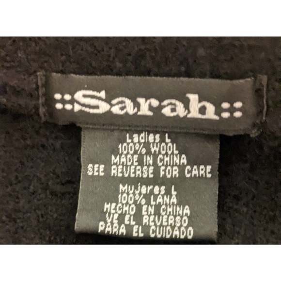 Sarah Wool Three Button Lightweight Wool Jacket, Large - Picture 9 of 9